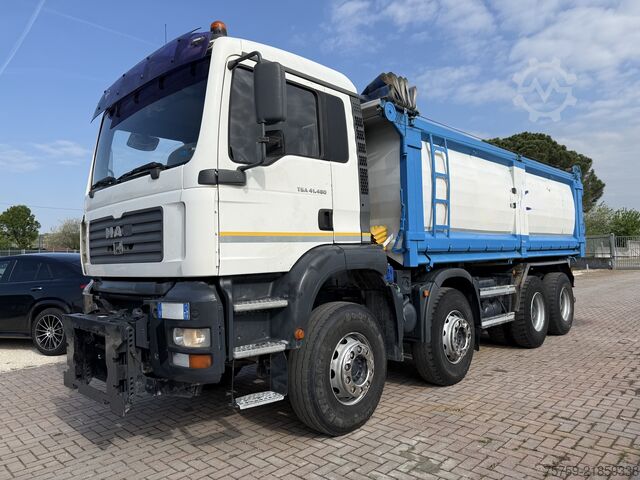 üç taraflı damperli kamyon MAN 41.480 TGA KIPPER 20cbm 8x4 40Ton