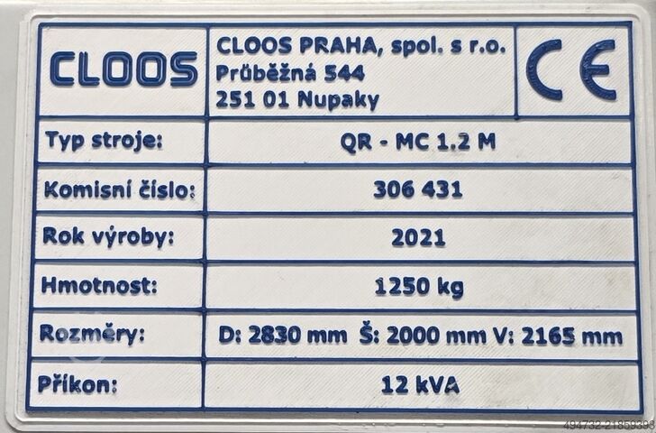 Svařovací robot Cloos Cloos QR-MC 1.2 M