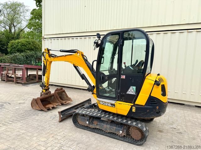 Miniescavatore JCB 8026 CTS / 2021 BJ / 1.589 H / 3 x Löffel