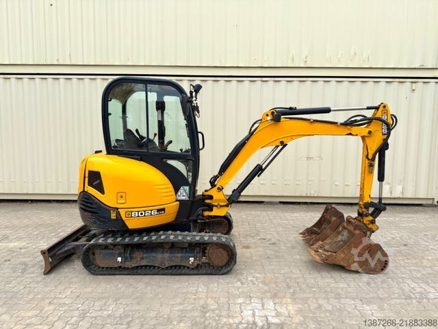 Miniescavatore JCB 8026 CTS / 2021 BJ / 1.589 H / 3 x Löffel