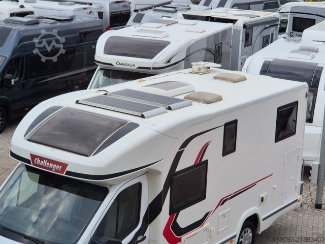 Semi-integrated camper CHALLENGER 287GA VIP *SAT+TV*2xSolar*Hubbett*Dieselheizung