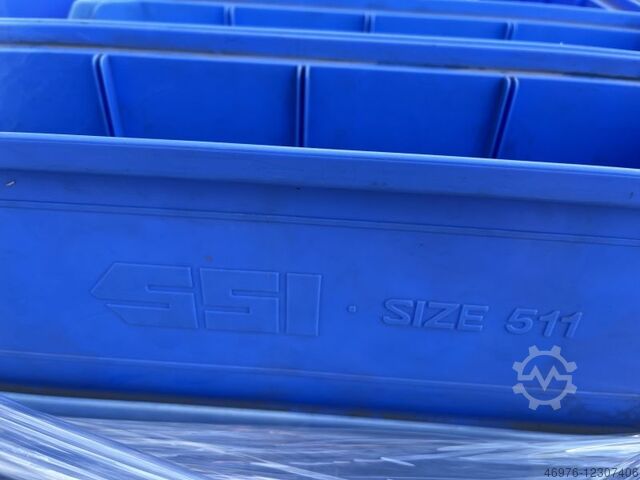 Opbergdozen Stapelboxen Krat SSI Schäfer LF 511 G ZW/112 Stck. / blau Außenmaß: 500 x 156 x 143 mm