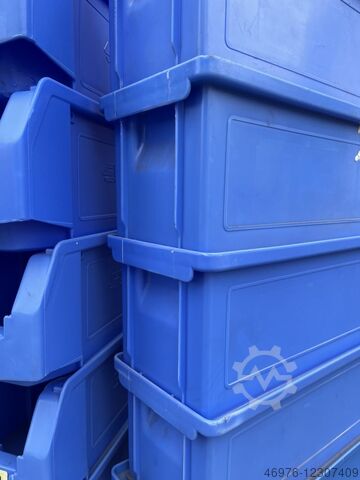 Opbergdozen Stapelboxen Krat SSI Schäfer LF 511 G ZW /18 Stck. / blau Außenmaß: 500 x 156 x 143 mm