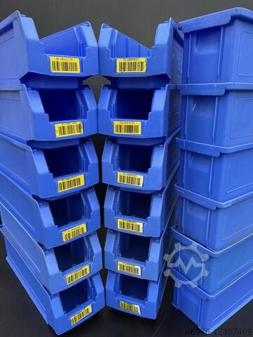 Opbergdozen Stapelboxen Krat SSI Schäfer LF 511 G ZW /18 Stck. / blau Außenmaß: 500 x 156 x 143 mm