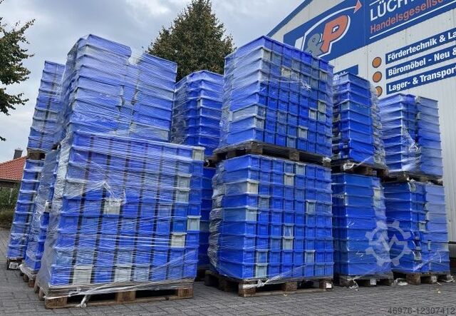Opbergdozen Stapelboxen Krat SSI Schäfer LF 511 G ZW /1000 Stck./blau Außenmaß: 500 x 156 x 143 mm