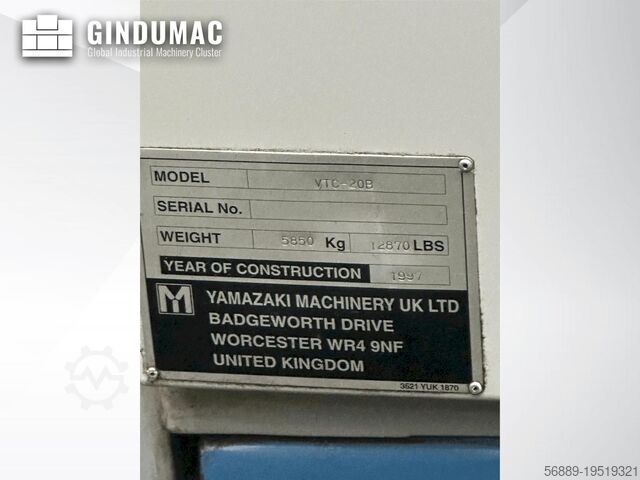 Vertikalna maљinske centar Mazak VTC - 20B