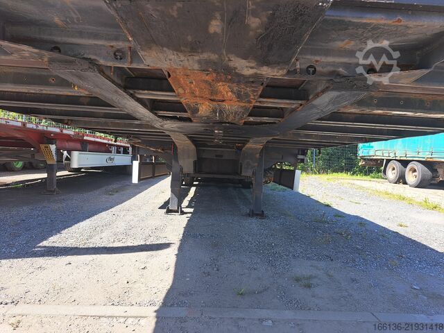 Open semitrailer FLIEGL 3-Achs Jumbo Plateau teleskopierbar