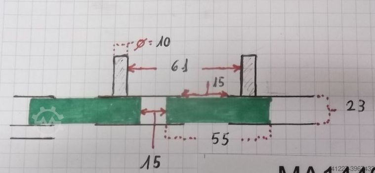 Vorschubkette 9,6 m unbekannt Teilung 35,5mm