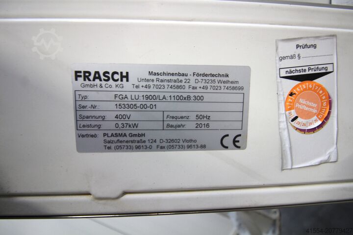 Šarnirni trakasti transporter Frasch GmbH FGA LU 1900