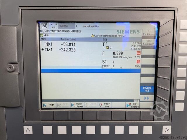 Zo goed als nieuwe CNC klauwplaatdraaibank met SIEMENS Sinumerik 828 D Basic, automatische draaibank TAIKAN HPT 08-380