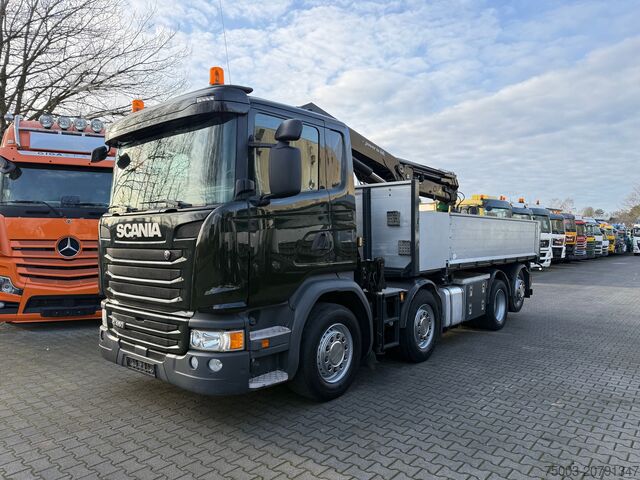 Truck mounted crane Scania G450 8X2*6 Kipper Kran HMF 2620 K5