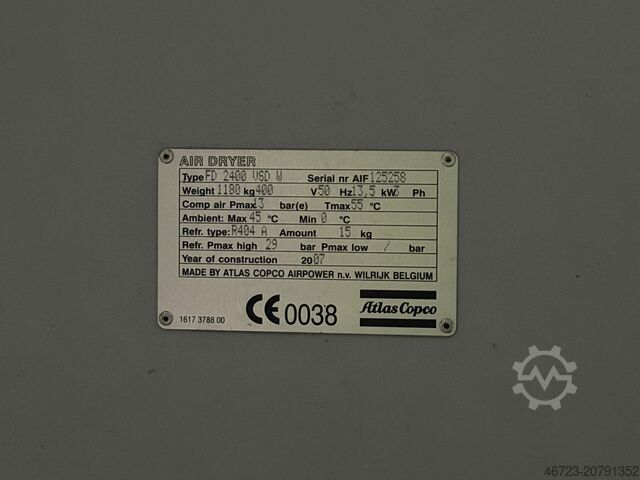 Compressed air dryer Atlas Copco FD 2400 VSD W