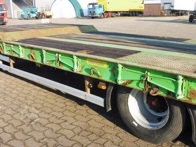 Dieplader oplegger OBERMAIER 30to., 3-Achser, Hydr. Rampen, Verbreiterbar,SAF