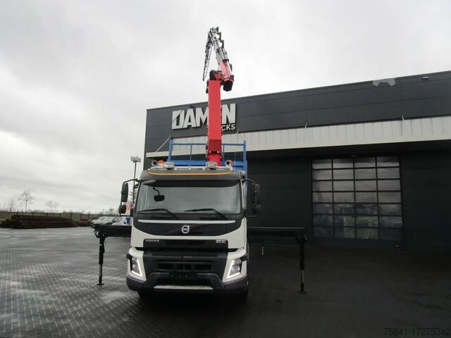 Kipper met kraan Volvo FMX 460 8x4 Euro 6 HMF 3220-K5 + JIB FJ 1000-K4...