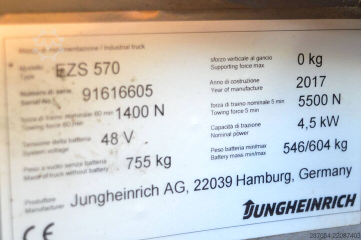 Traktortrækker Jungheinrich EZS 570