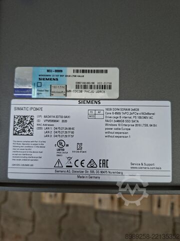 Industriell PC Siemens 6AG4114-3DT02-0AX1
