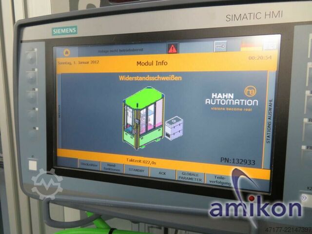 Machine de soudage par résistance HAHN Automation Widerstandsschweißanlage 1 BDE11154003