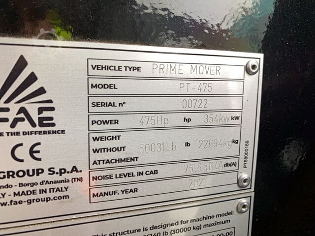 štěpkování dřeva FAE PT475 Forestry Mower / Tracked Carrier with Mulcher