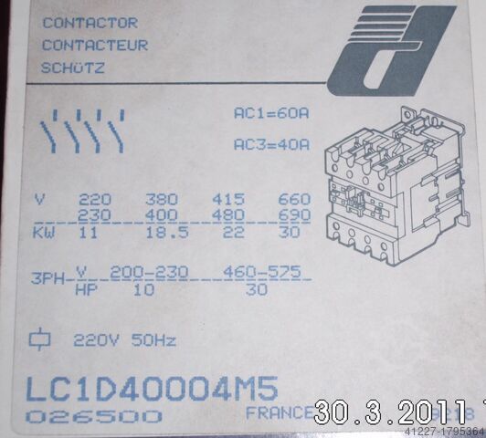 Stycznik Telemecanique LC1D40004M5