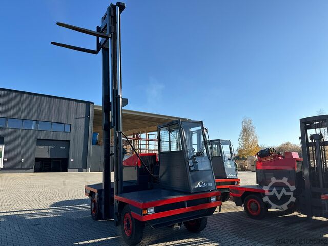 Yan yükleyici forklift Linde S50 //Duplex 4850 mm //