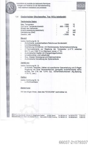 Complete verhardingslijn klokoven SOLO 207FG-60/70
