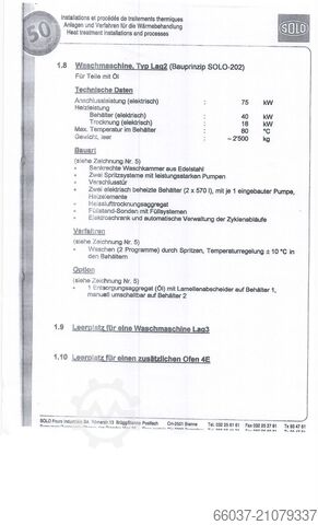 Complete verhardingslijn klokoven SOLO 207FG-60/70