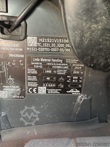 Heftruck Linde E16L voll ausgestattet