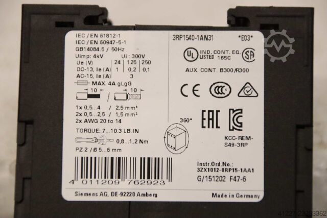 Relè temporizzato Siemens 3RP1540-1AN31