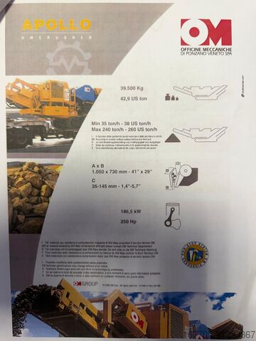 Crushing equipment Om apollo