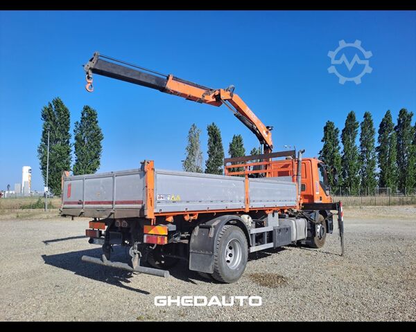 Trattore stradale standard IVECO AD190D42 - CASSONE RIB. TRILATERALE CON GRU DIETRO CABINA