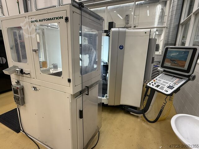 CNC 5 axis machining center with robot DECKEL MAHO HSC 20 linear SAUER