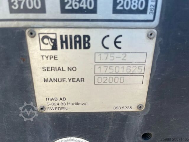 Ladepritsche Kaiser HIAB  175, REMOTE control,  retractable