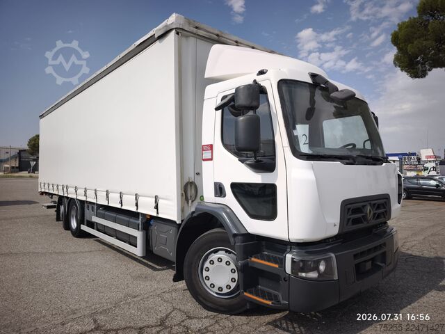 Ladbil med presenning RENAULT 26.320 D WIDE 6X2 EURO 6