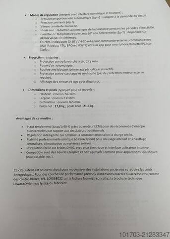 Pump Lowara Ecocirc XL 40-180 F