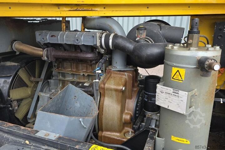 Compressor Atlas Copco XAS66 As-Is, Diesel, Volume flow: ± 3,4 – 3,7 m³/m