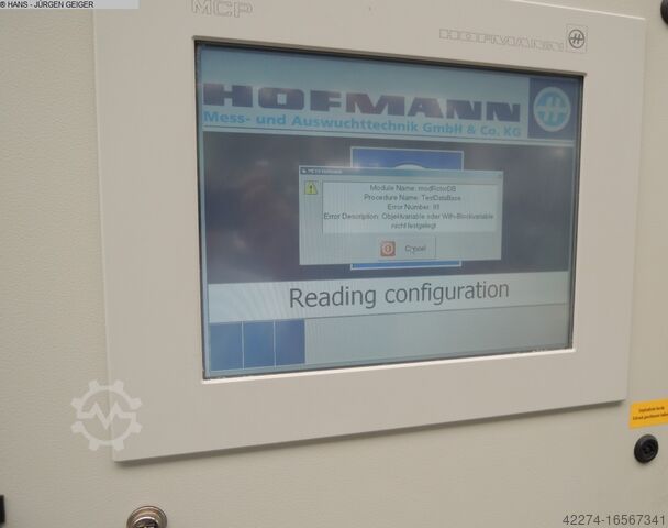 Balans makinesi HOFMANN EO-Re / MC 10