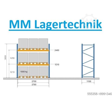 Zware plank Palettenregale 