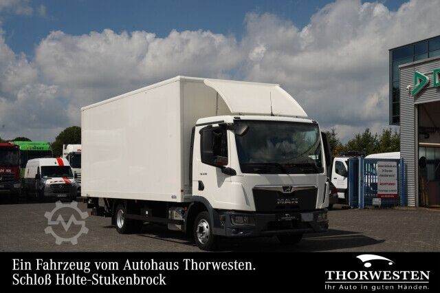 Camião de caixa fechada MAN TGL 8.190 Koffer LBW Automatik Anhängerkupplung