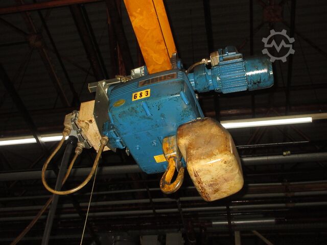 Saeulenschwenkkran Drehkran Kettenzug ABUS Kran Drehkran Schwenkkran 500KG VS 0,5t 500Kg 2,5m Abus + GM Kettenzug