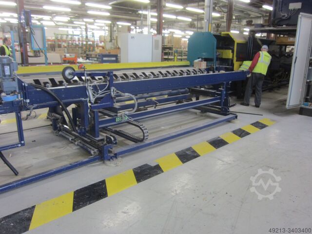 Cinta transportadora + transportador de rodillos REINHARDT Einlaufmechanisierung