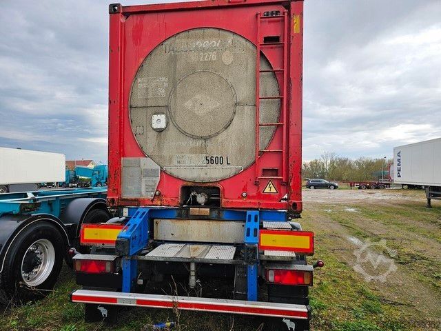 Semi-reboque porta-carroçaria amovível SCHMITZ CARGOBULL Tankchassis mit Tankcontainer, 375.678 Km