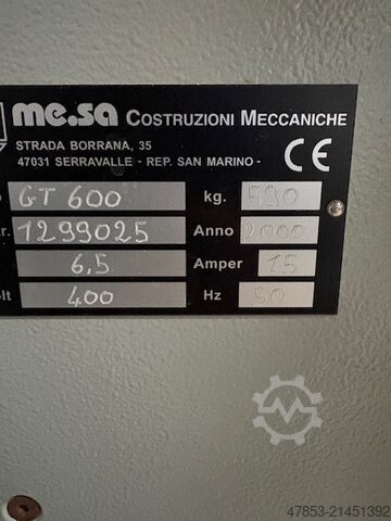 Dörrtillverkningsmaskin ME.SA GT600