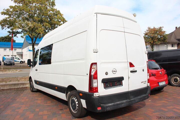Magas tetős furgon OPEL Movano B Doka L3H3 6 Sitzer AHK Navi