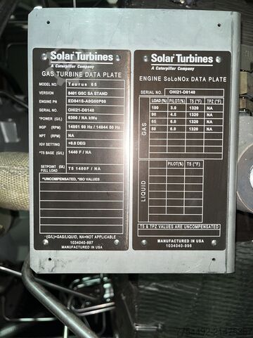Φυσική αεριοστρόβιλος Solar Taurus 65