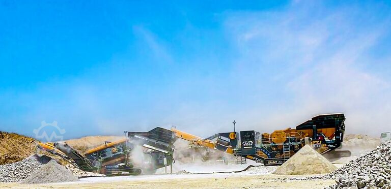 Crivo de escalpe sobre rastos FABO Tracked Screen Mobile Screening Plant FTJ-1175 FTB-1550