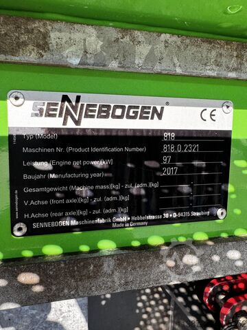 Escavadora de manipulação de materiais Sennebogen 818 Sennebogen 818