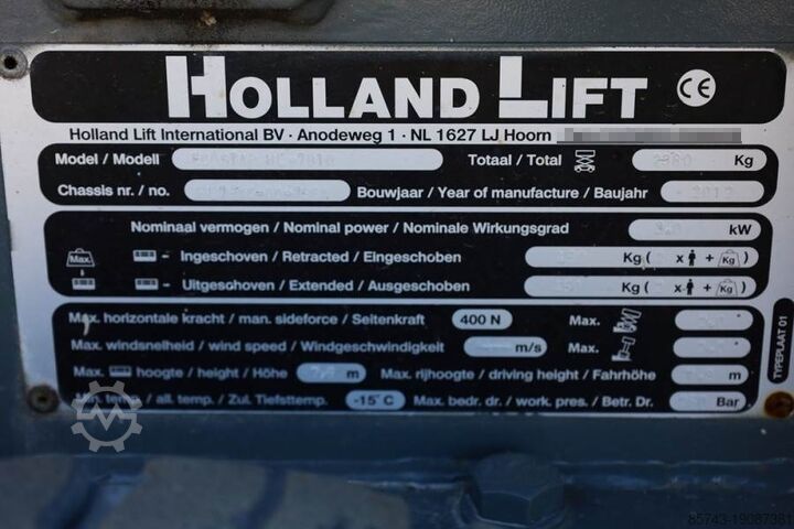 Saxlift Holland Lift Ecostar HL-7810 Electric, 10m Working Height, 450k