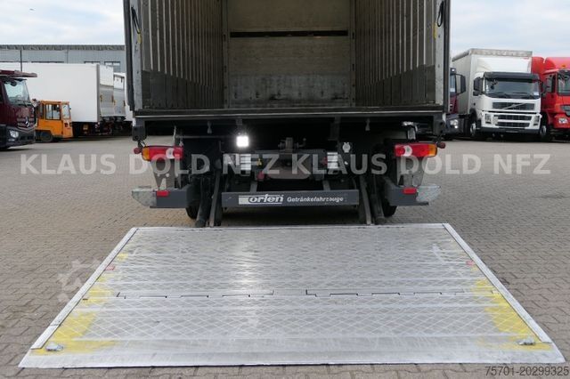 Plattewagen met zeil RENAULT Premium 430 Getränkewagen Lift-/Lenkachse EU5