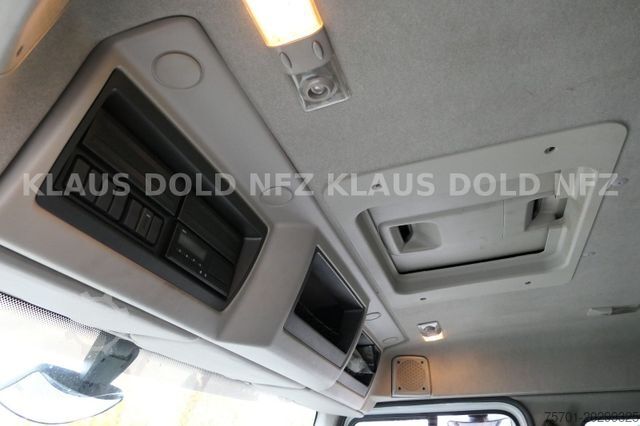 Plattewagen met zeil RENAULT Premium 430 Getränkewagen Lift-/Lenkachse EU5