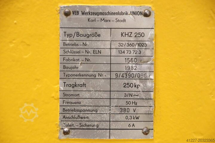 Säulenschwenkkran transportabel Ausleger 1,80 m/120 kg VEB KHZ 250